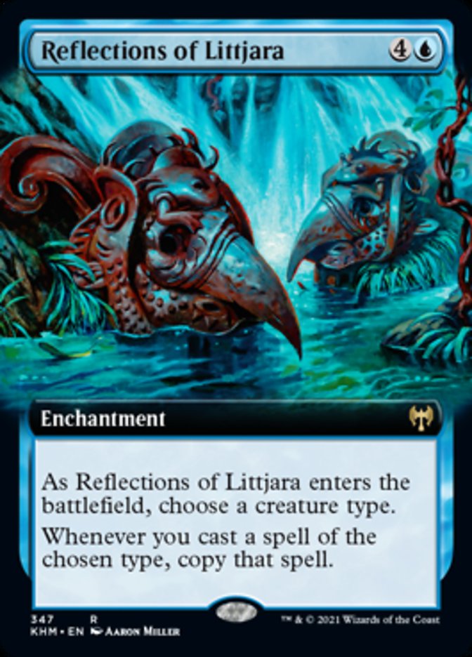 Reflections of Littjara (Extended Art) [Kaldheim] | Sanctuary Gaming