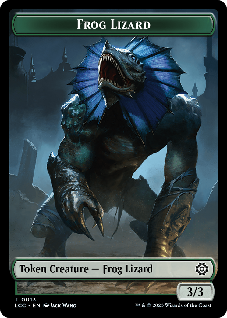 Frog Lizard // Merfolk (0003) Double-Sided Token [The Lost Caverns of Ixalan Commander Tokens] | Sanctuary Gaming