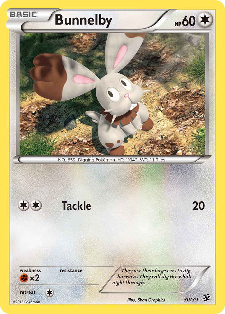 Bunnelby (30/39) [XY: Kalos Starter Set] | Sanctuary Gaming