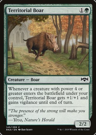 Territorial Boar [Ravnica Allegiance] | Sanctuary Gaming