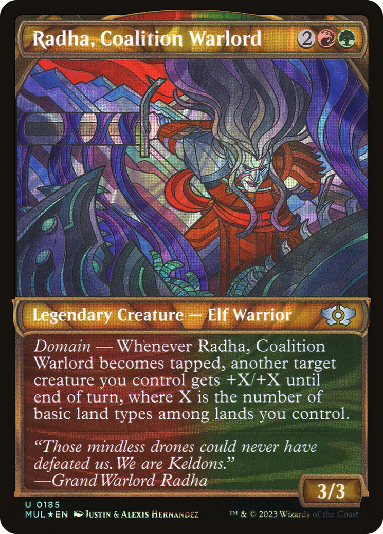 Radha, Coalition Warlord (Halo Foil) [Multiverse Legends] | Sanctuary Gaming