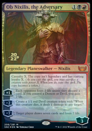 Ob Nixilis, the Adversary [Streets of New Capenna Prerelease Promos] | Sanctuary Gaming