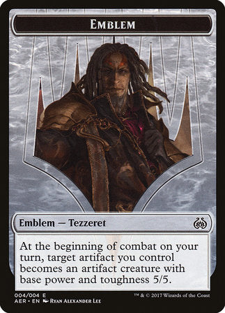 Emblem - Tezzeret the Schemer [Aether Revolt Tokens] | Sanctuary Gaming