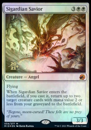 Sigardian Savior [Innistrad: Midnight Hunt Prerelease Promos] | Sanctuary Gaming