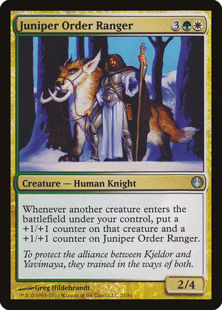 Juniper Order Ranger [Duel Decks: Knights vs. Dragons] | Sanctuary Gaming