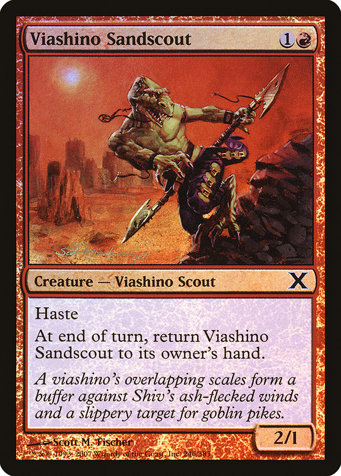 Viashino Sandscout (Premium Foil) [Tenth Edition] | Sanctuary Gaming