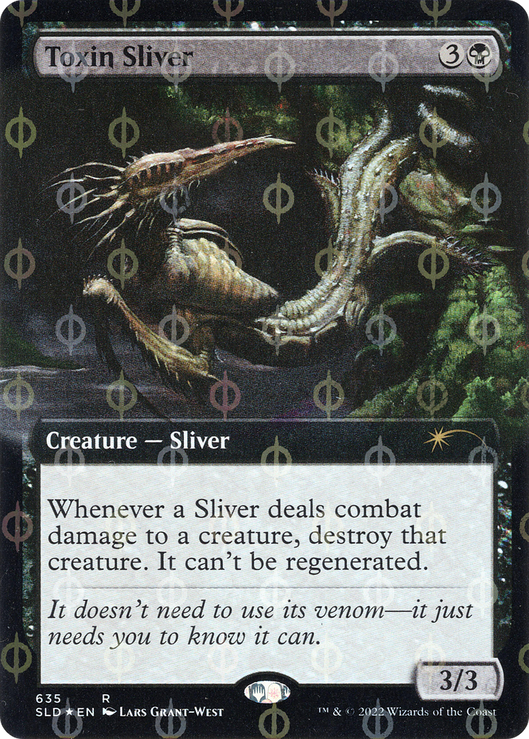 Toxin Sliver (Extended Art) (Step-and-Compleat Foil) [Secret Lair Drop Promos] | Sanctuary Gaming
