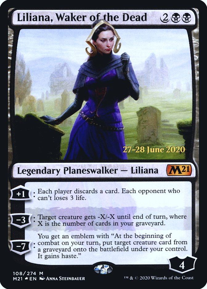 Liliana, Waker of the Dead  [Core Set 2021 Prerelease Promos] | Sanctuary Gaming