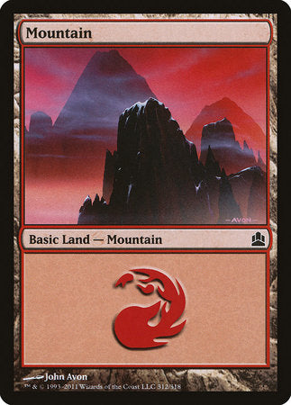 Mountain (312) [Commander 2011] | Sanctuary Gaming