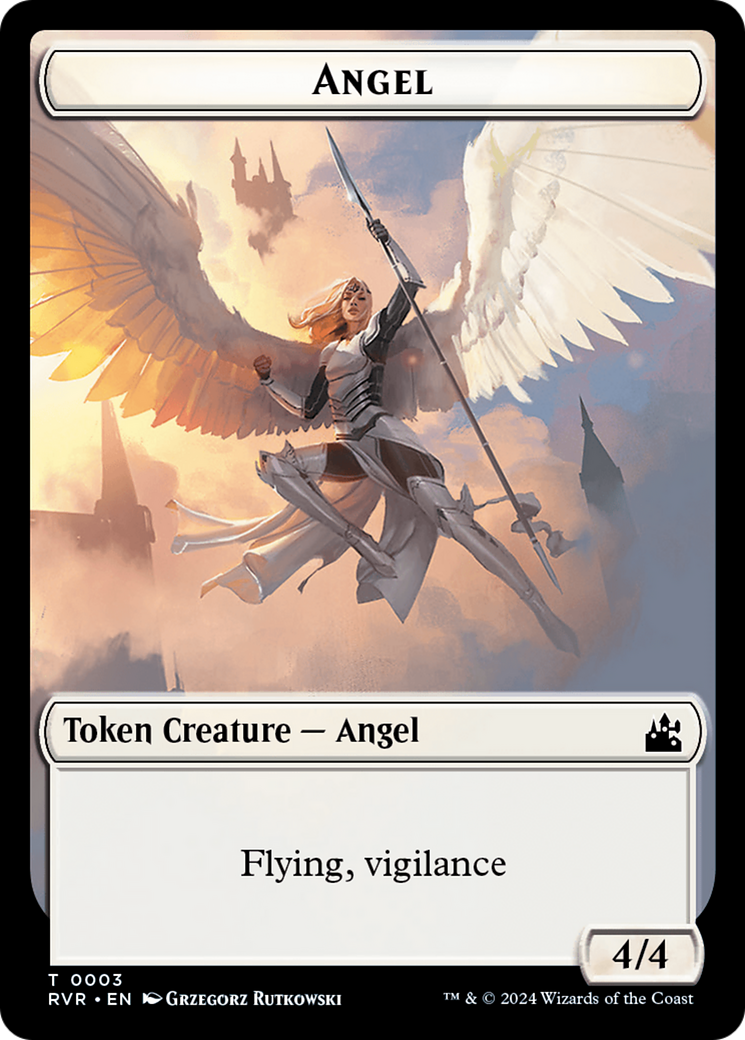 Angel Token (0003) [Ravnica Remastered Tokens] | Sanctuary Gaming