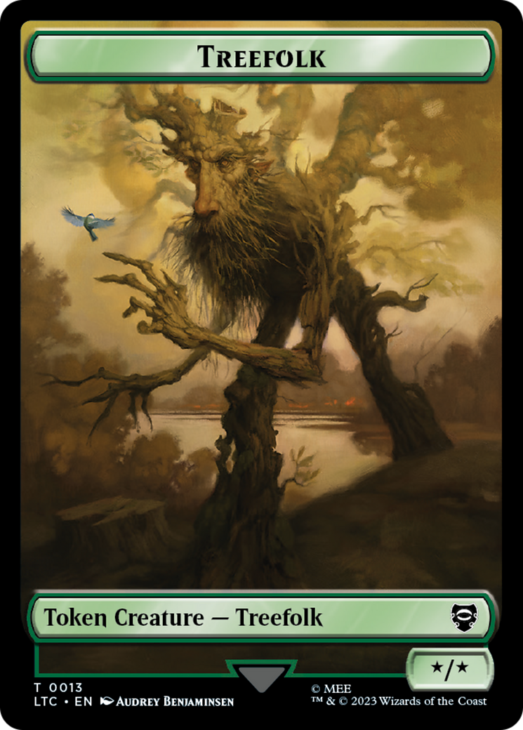 Treefolk // Food Token [The Lord of the Rings: Tales of Middle-Earth Commander Tokens] | Sanctuary Gaming