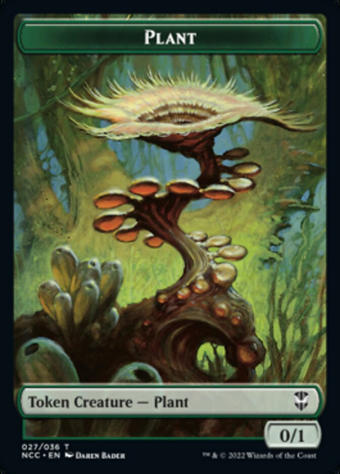 Plant // Beast Double-sided Token [Streets of New Capenna Commander Tokens] | Sanctuary Gaming