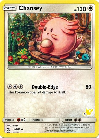 Chansey (46/68) (Pikachu Stamp #5) [Battle Academy 2020] | Sanctuary Gaming