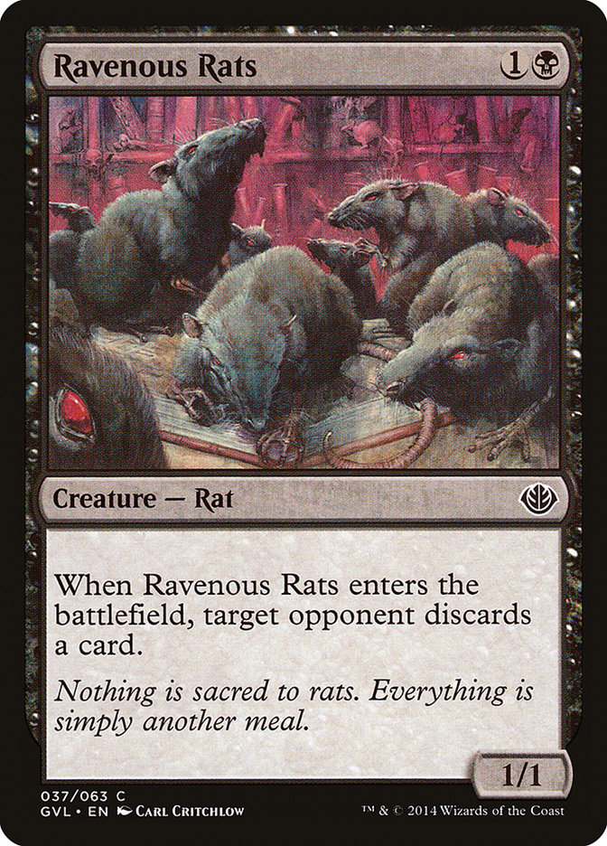 Ravenous Rats (Garruk vs. Liliana) [Duel Decks Anthology] | Sanctuary Gaming