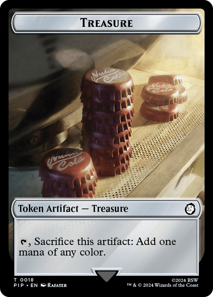 Treasure (0018) // Thopter Double-Sided Token [Fallout Tokens] | Sanctuary Gaming
