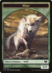 Wolf // Zombie Double-Sided Token [Commander 2015 Tokens] | Sanctuary Gaming