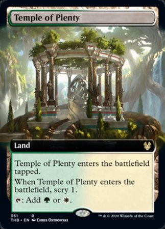 Temple of Plenty (Extended Art) [Theros Beyond Death] | Sanctuary Gaming