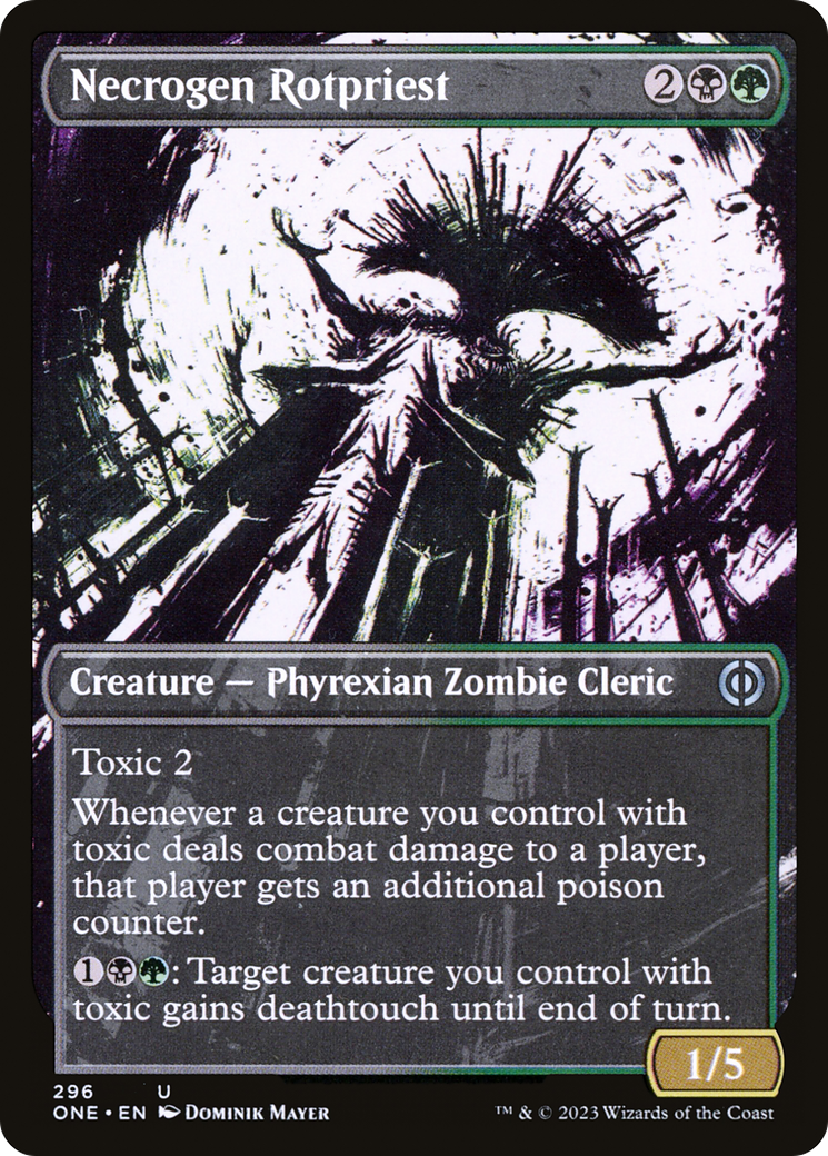 Necrogen Rotpriest (Borderless Ichor) [Phyrexia: All Will Be One] | Sanctuary Gaming