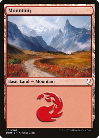 Mountain (262) [Dominaria] | Sanctuary Gaming