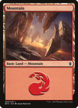 Mountain (268) [Battle for Zendikar] | Sanctuary Gaming