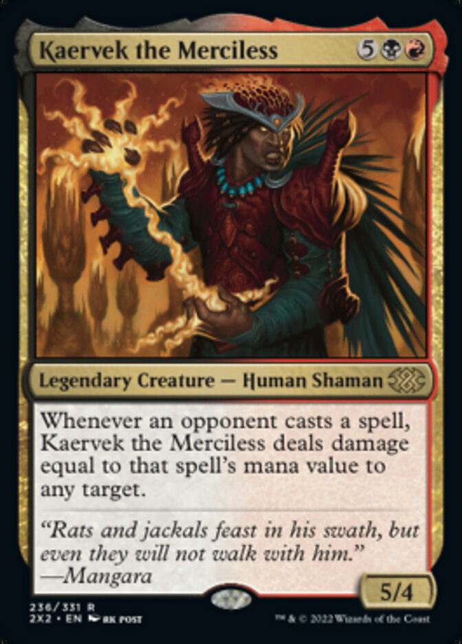 Kaervek the Merciless [Double Masters 2022] | Sanctuary Gaming
