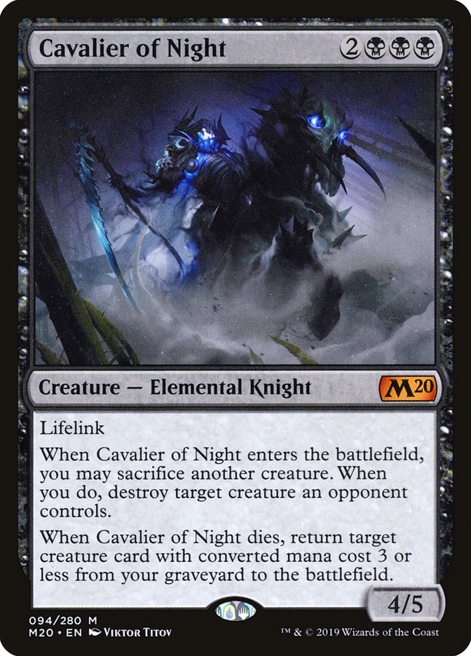 Cavalier of Night [Core Set 2020] | Sanctuary Gaming