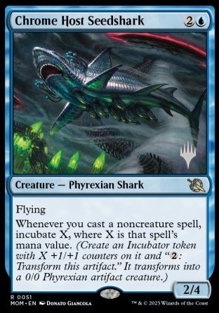 Chrome Host Seedshark (Promo Pack) [March of the Machine Promos] | Sanctuary Gaming