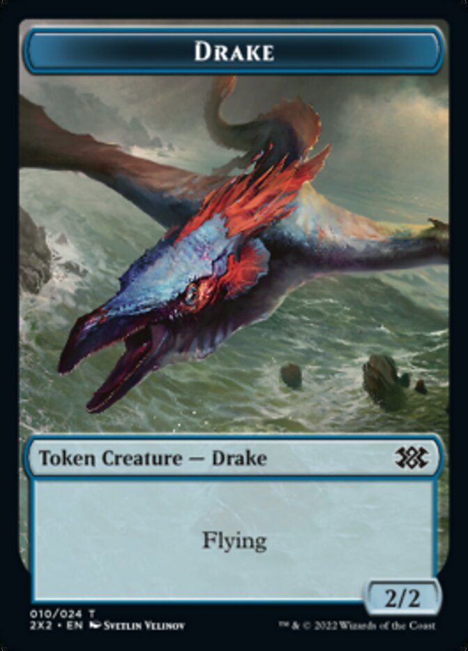 Drake // Treasure Double-sided Token [Double Masters 2022 Tokens] | Sanctuary Gaming