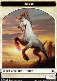 Horse // Warrior Double-sided Token [Hour of Devastation Tokens] | Sanctuary Gaming