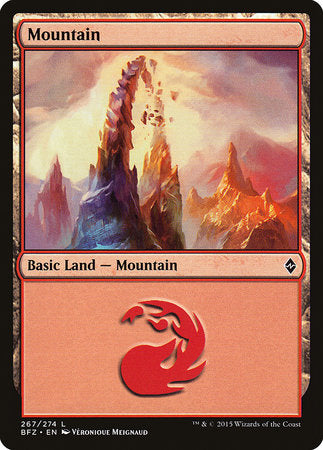 Mountain (267) [Battle for Zendikar] | Sanctuary Gaming