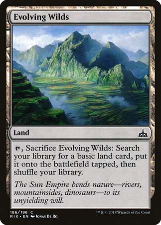 Evolving Wilds [Rivals of Ixalan] | Sanctuary Gaming