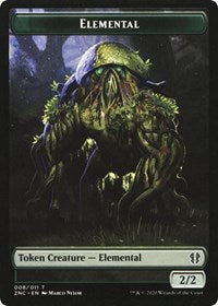 Elemental (008) // Elemental (010) Double-sided Token [Commander: Zendikar Rising Tokens] | Sanctuary Gaming