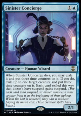 Sinister Concierge (Promo Pack) [Streets of New Capenna Commander Promos] | Sanctuary Gaming