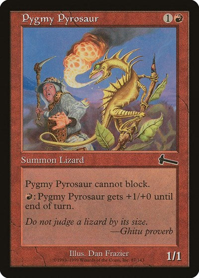 Pygmy Pyrosaur [Urza's Legacy] | Sanctuary Gaming