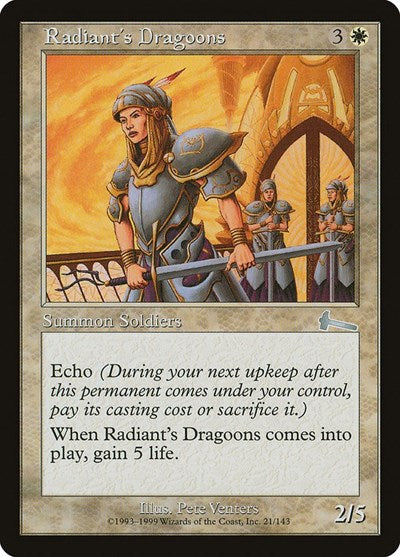 Radiant's Dragoons [Urza's Legacy] | Sanctuary Gaming