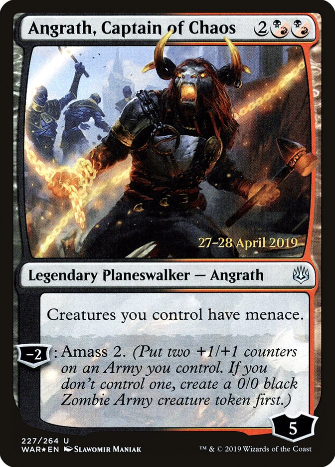 Angrath, Captain of Chaos  [War of the Spark Prerelease Promos] | Sanctuary Gaming
