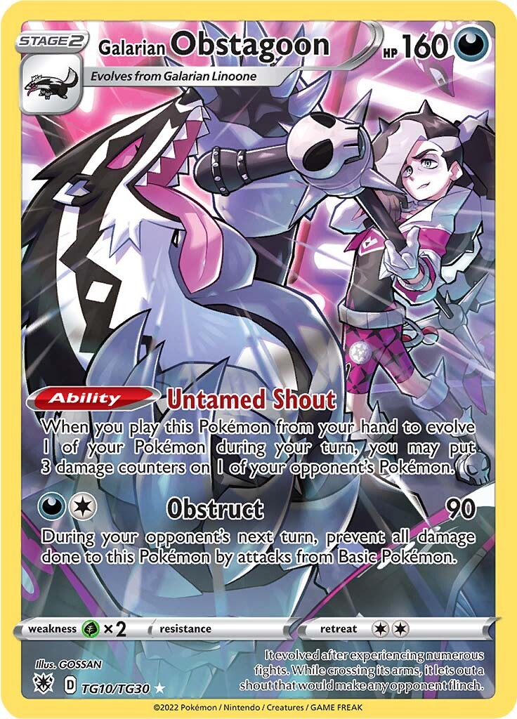 Galarian Obstagoon (TG10/TG30) [Sword & Shield: Astral Radiance] | Sanctuary Gaming