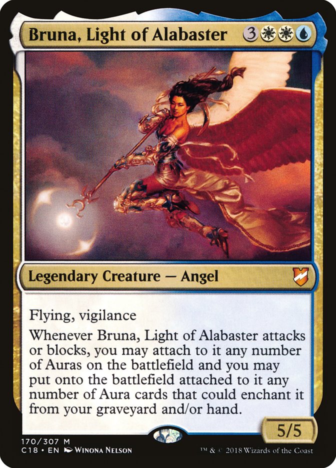 Bruna, Light of Alabaster (Oversized) [Commander 2018 Oversized] | Sanctuary Gaming