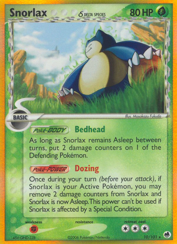 Snorlax (10/101) (Delta Species) [EX: Dragon Frontiers] | Sanctuary Gaming