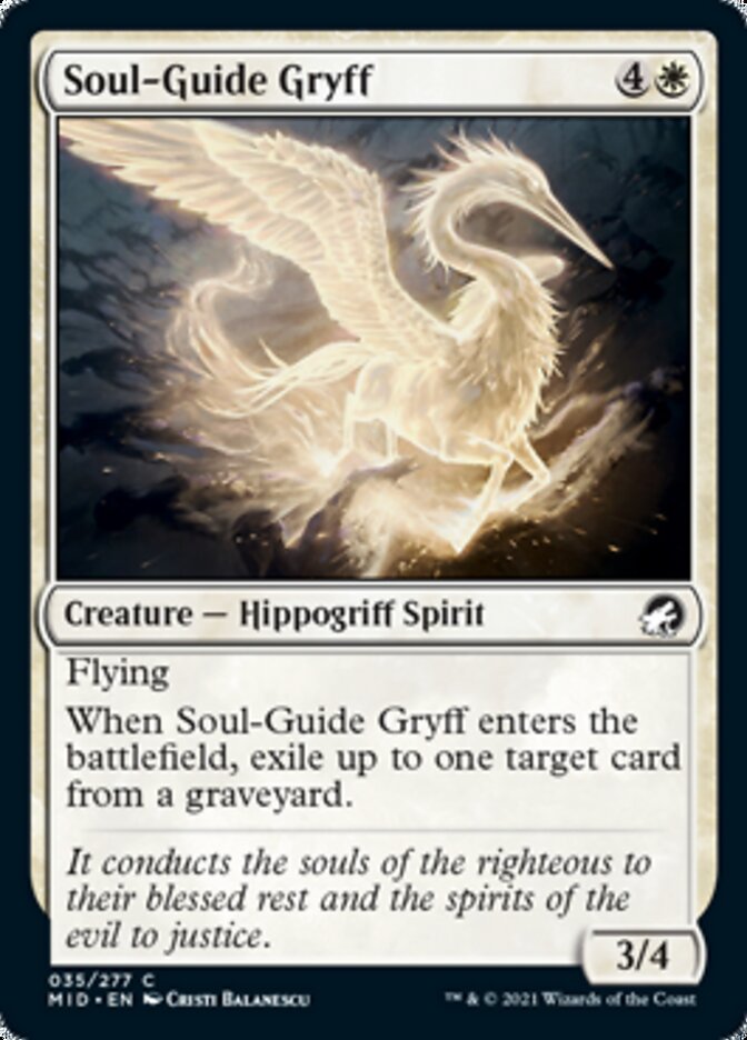 Soul-Guide Gryff [Innistrad: Midnight Hunt] | Sanctuary Gaming