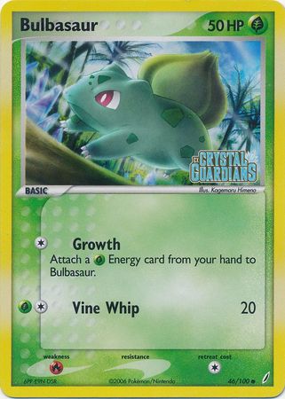 Bulbasaur (46/100) (Stamped) [EX: Crystal Guardians] | Sanctuary Gaming