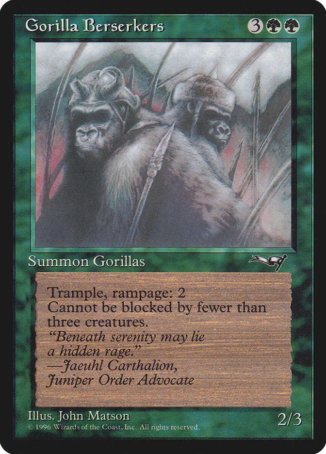 Gorilla Berserkers (Mouths Closed) [Alliances] | Sanctuary Gaming