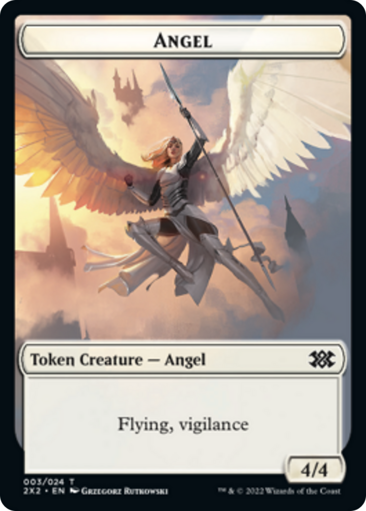 Faerie Rogue // Angel Double-sided Token [Double Masters 2022 Tokens] | Sanctuary Gaming