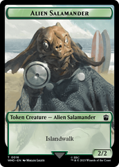 Human Noble // Alien Salamander Double-Sided Token [Doctor Who Tokens] | Sanctuary Gaming