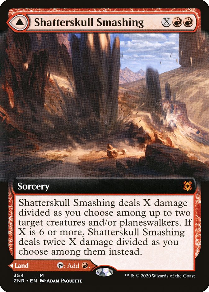 Shatterskull Smashing // Shatterskull, the Hammer Pass (Extended Art) [Zendikar Rising] | Sanctuary Gaming