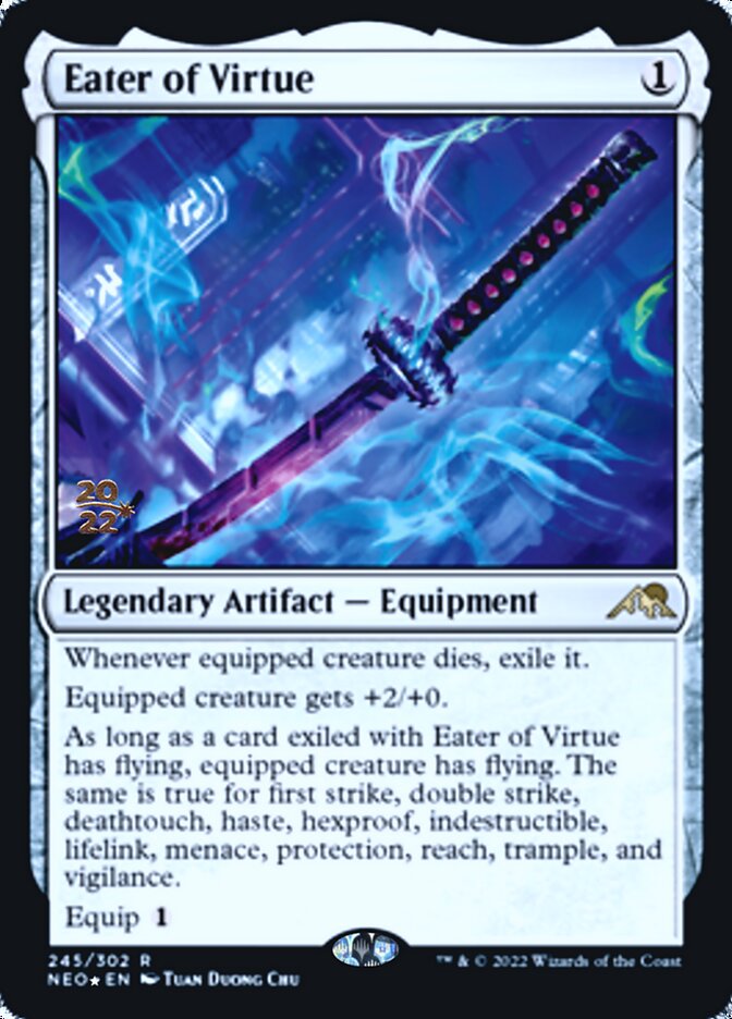 Eater of Virtue [Kamigawa: Neon Dynasty Prerelease Promos] | Sanctuary Gaming