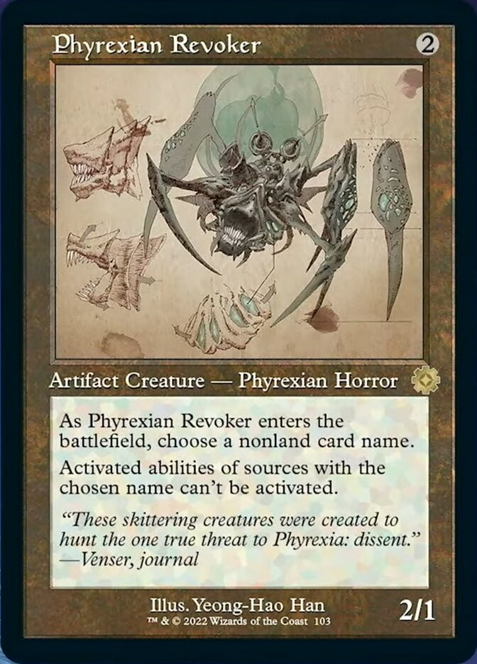 Phyrexian Revoker (Retro Schematic) [The Brothers' War Retro Artifacts] | Sanctuary Gaming