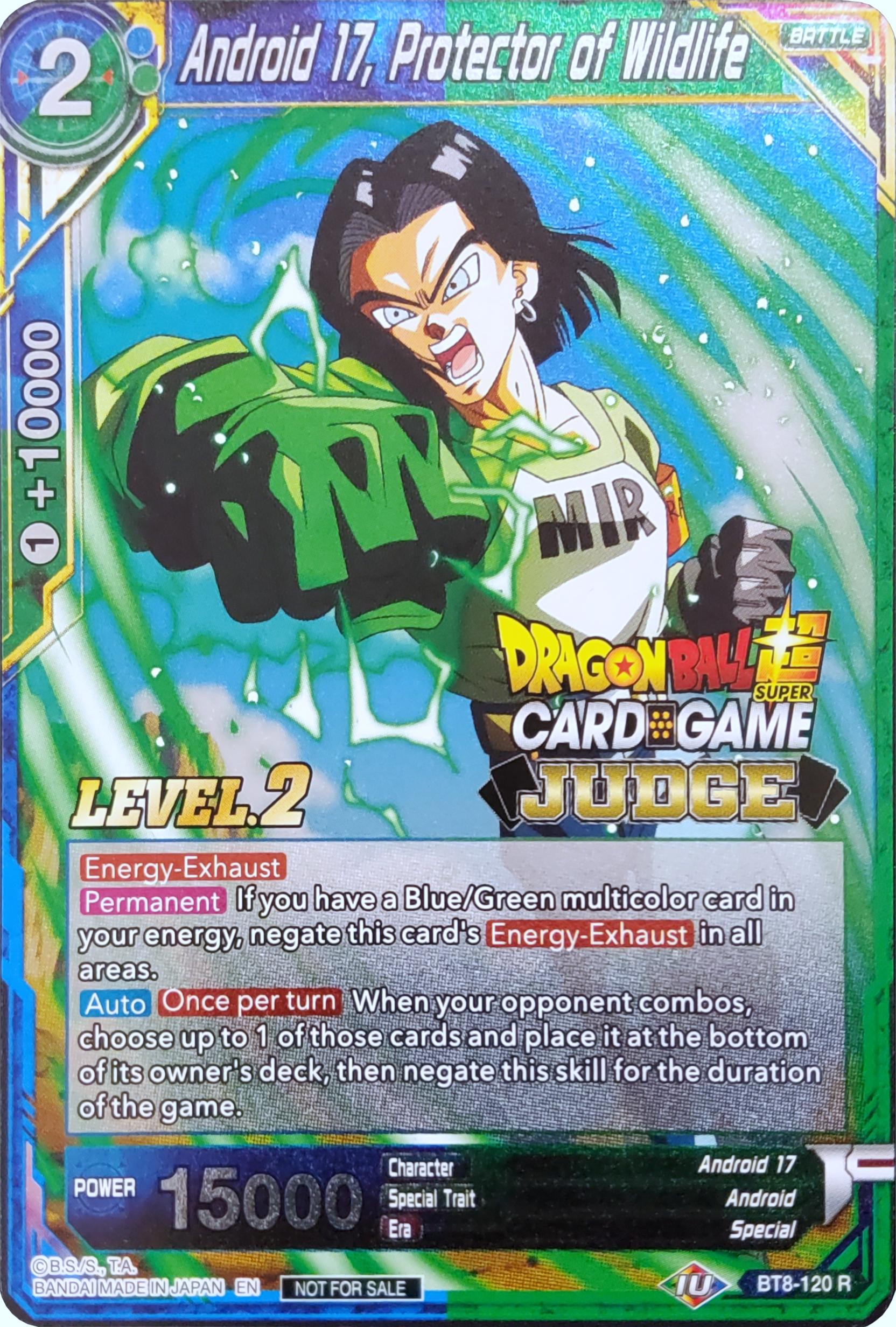 Android 17, Protector of Wildlife (Level 2) (BT8-120) [Judge Promotion Cards] | Sanctuary Gaming