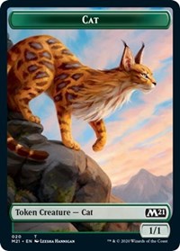 Cat (020) // Dog Double-sided Token [Core Set 2021 Tokens] | Sanctuary Gaming