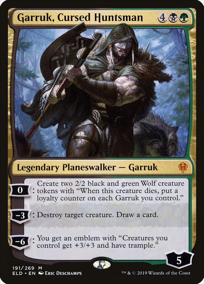 Garruk, Cursed Huntsman [Throne of Eldraine] | Sanctuary Gaming